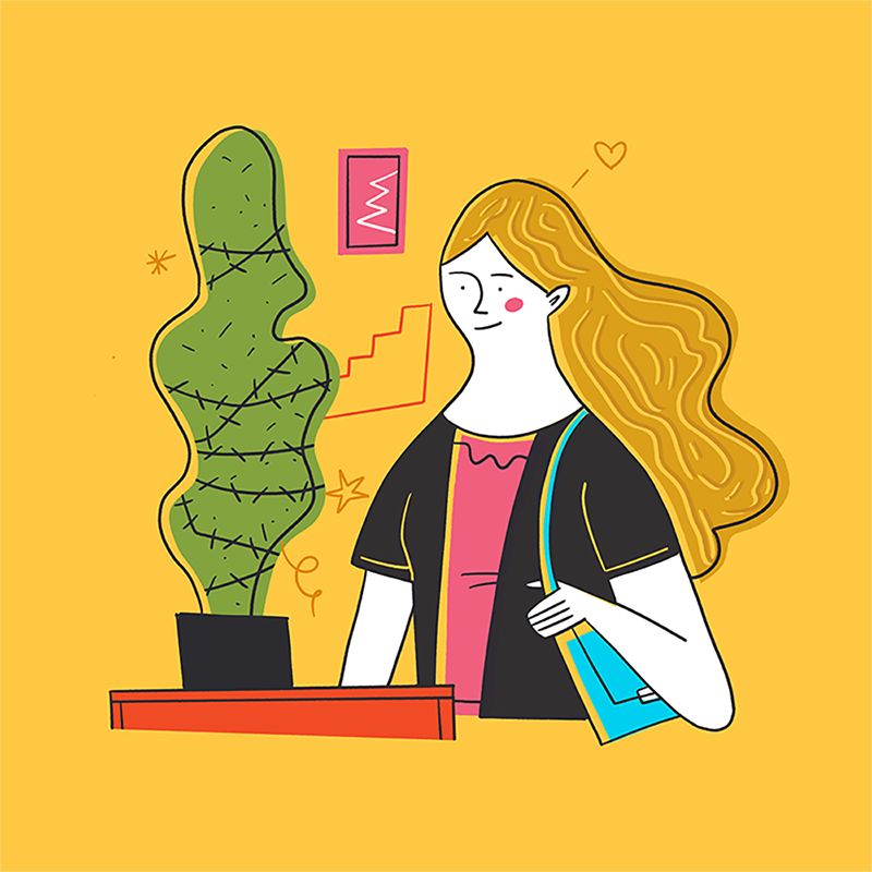 Digital editorial illustration